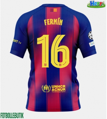 Barcelona Fermin Lopez #16 Hemmatröja 2025-26 Kortärmad